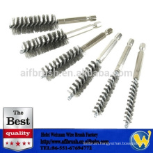 Double spiral sander grinder wire brush